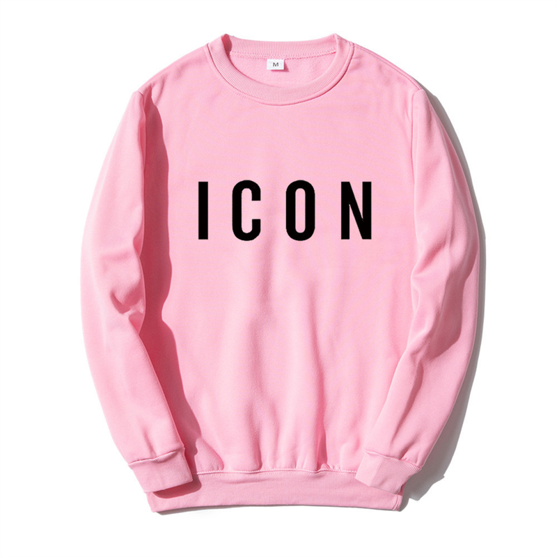 ICON Meeste 2023. aasta sügis, uus trükitud ümara kaelusega kampsun, meeste noorte trend Meeste mood vabaaja pulloverid_voghion.com