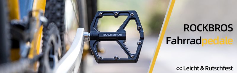 Pédales de vélo ROCKBROS Pédales de vélo Plateforme antidérapante ultralégère VTT BMX_voghion.com