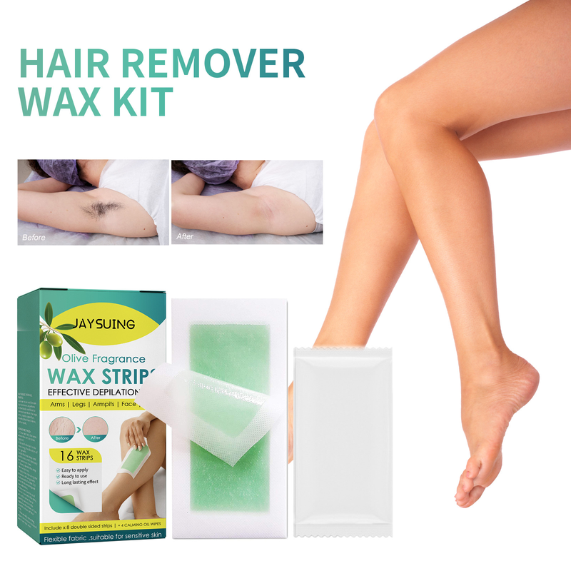 Jaysuing Hair Remova Wax Strip Set eg armpit hand hair, body temperature and are not irritating, cean hair_voghion.com