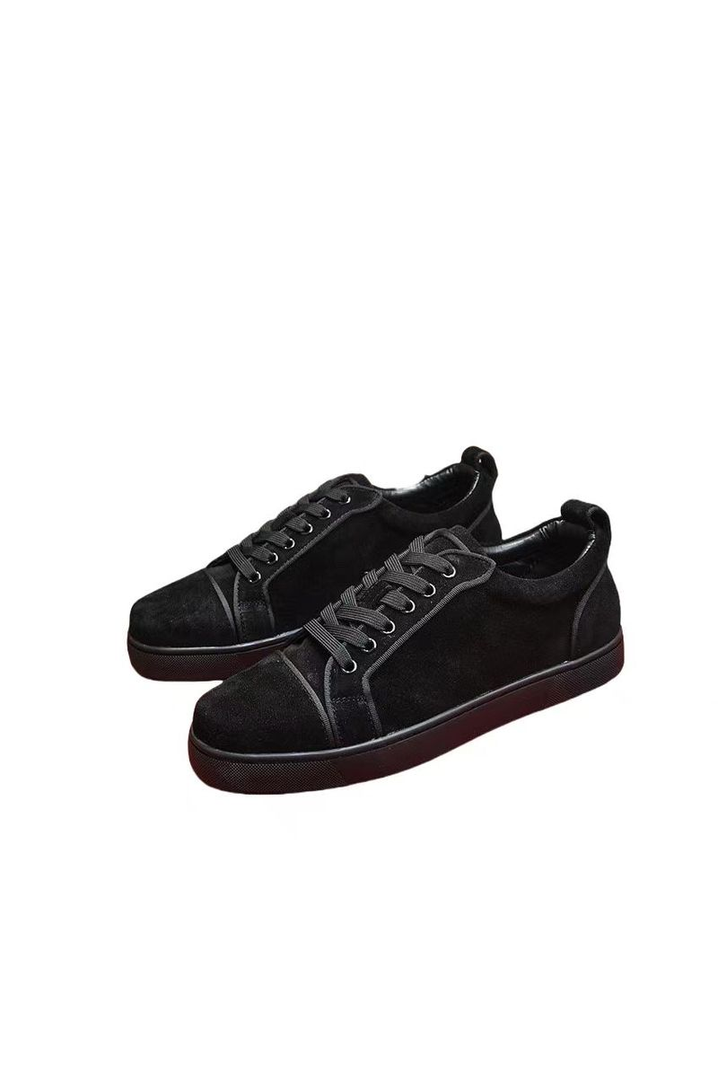 Leather low-top casual comfortable breathable shoes go with everything_voghion.com