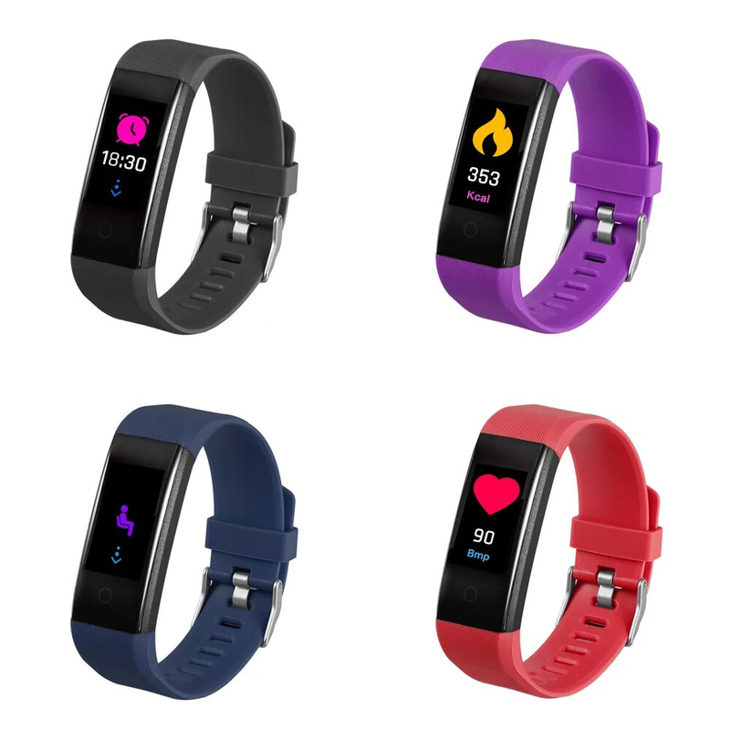 115plus Smart Bracelet Adulto Passo Sonno Ossigeno nel sangue Frequenza cardiaca Pressione sanguigna Esercizio Orologio_voghion.com