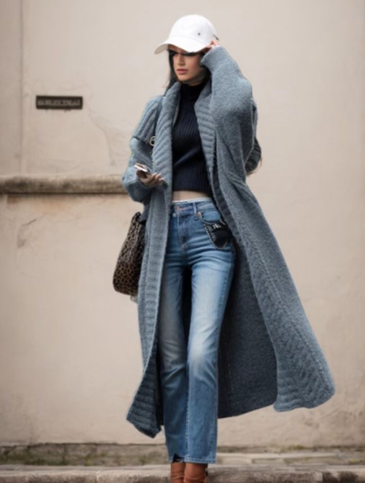 Cárdigan de mujer de talla grande_voghion.com