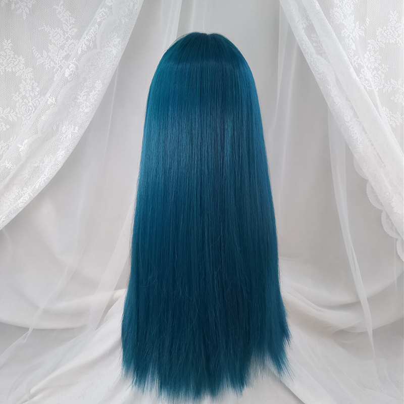 Kuum müük VICWIG Cosplay tukkidega sünteetilised sirged juuksed 24-tollised pikad kuumakindlad roosad parukad naistele_voghion.com