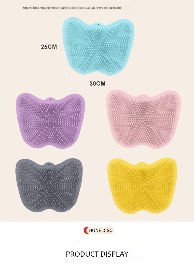 Butterfly Silicone Bath Brush Soft Exfoliating Silicone Shower Brush For Deep Cleaning & Relaxing Massage Quick-Dry & Hygienic_voghion.com
