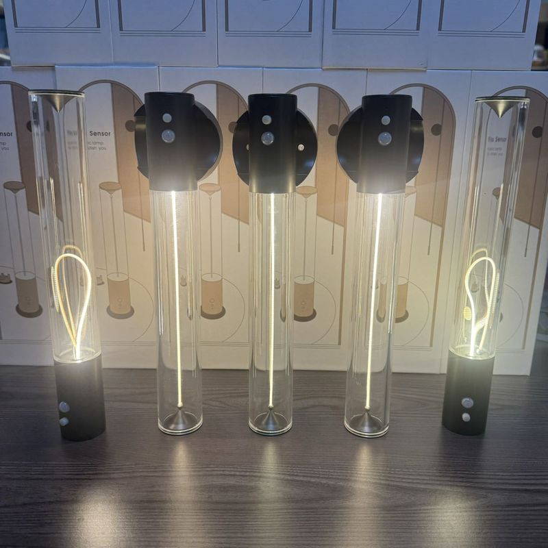 Lampada da comodino ricaricabile con sensore di movimento e luce ambientale Augelight wireless per camera da letto e notte_voghion.com