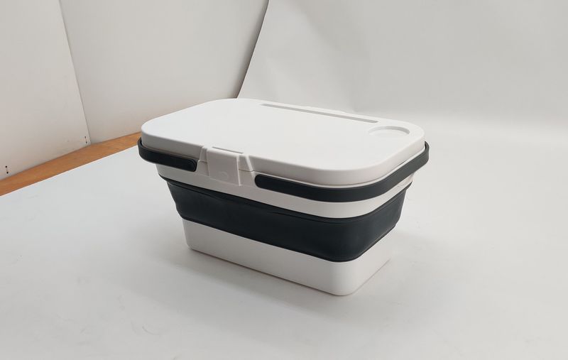 Foldable Picnic Basket With Lid - Portable Outdoor Camping Storage & Gift_voghion.com