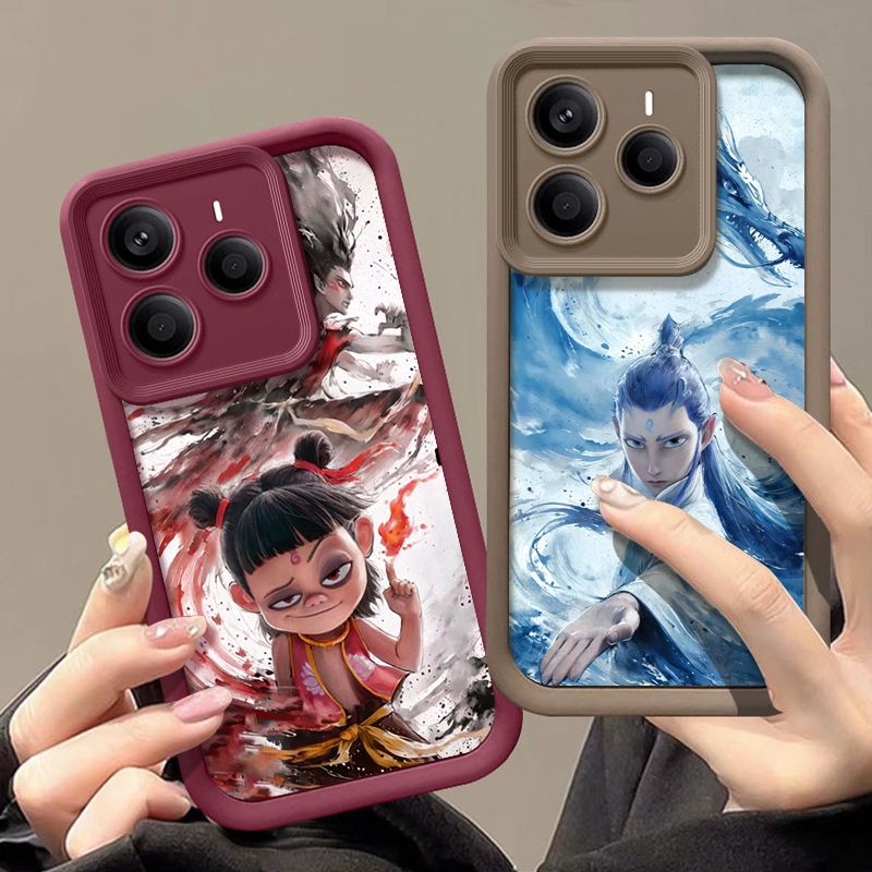 Nezha Aobing Print TPU Case For Xiaomi Redmi Note 14 4G 13 Pro Plus Note 12 14 Pro 5G Poco F6 X6 X7 X5 13T 14T Pro Phone Cover_voghion.com