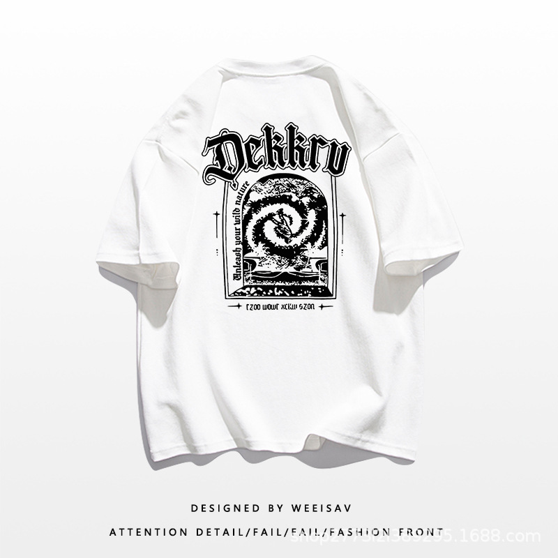 Fashionable New Summer Printed Men's Round Neck T-shirt_voghion.com