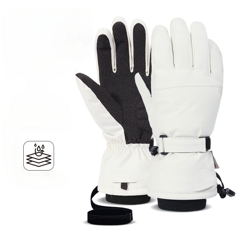 Kevlar Ski Gloves Winter Warm 3M Men's Outdoor Thickened Waterproof Built-in Wrist Guard Women_voghion.com