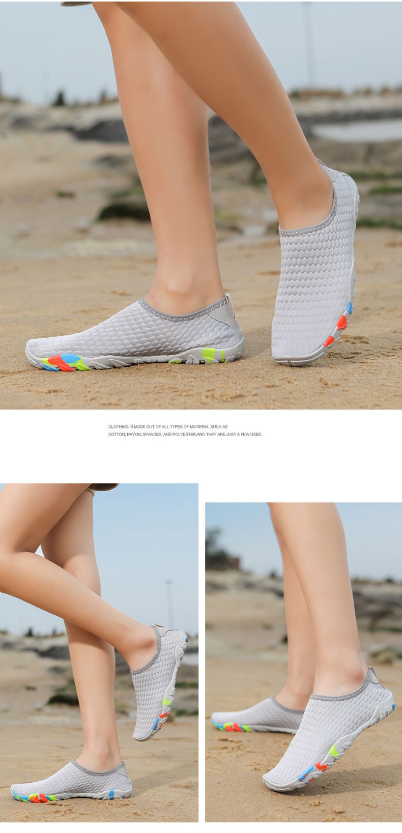 Couple Swimmin Men Thick Soft Sole Snorkelin Women Beach Divin Raftin Wadin Shoes Quick-Dry Non-Slip Stream_voghion.com