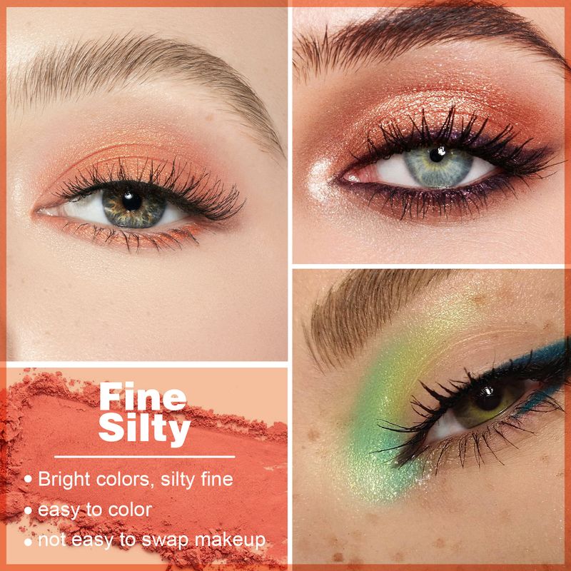 New misslara color Spring summer fresh mint eye shadow plate Multicolor matte pearl_voghion.com