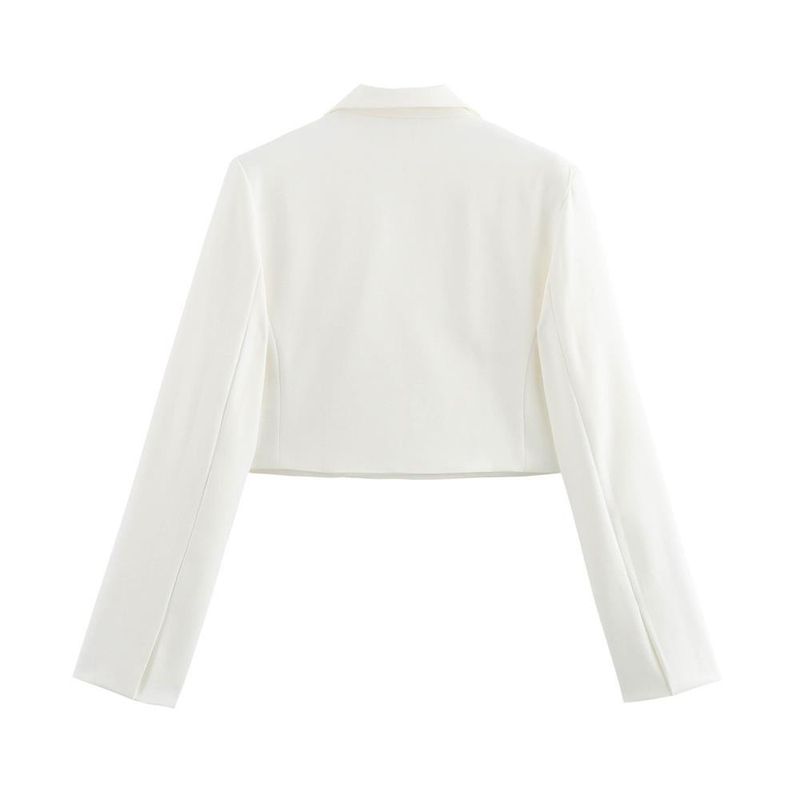 Women's Clothing 2024 Autumn Winter New Style Personality Fashion Simple Short Blazer Jacket For Women_voghion.com
