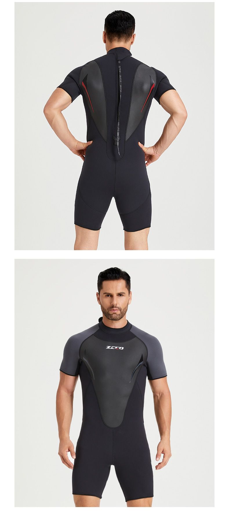 Neien 3MM Tauchanzug Männer Eendeel Kuerzärmlech Déckt Waarmt Tauchanzug Fraen Surf Schnorchel Sonneschutz Badekostüm_voghion.com