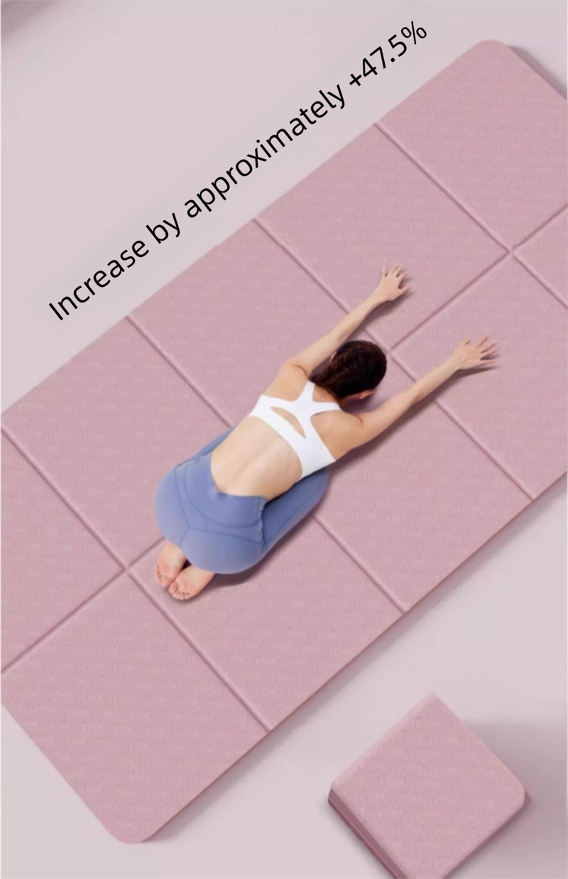 Tragbare, verdickte, rutschfeste TPE-Fitnessmatte mit Schallschutz, faltbare, feuchtigkeitsbeständige Schlafmatte mit doppeltem Verwendungszweck für Yoga_voghion.com