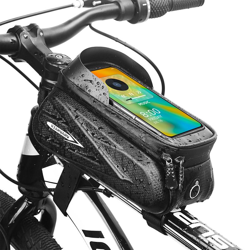 Fahrradtaschen Hard Shell Frontstrahl Mountainbike Telefon Touchscreen Rohr Sattel Reiten Zubehör Tasche Ausrüstung_voghion.com