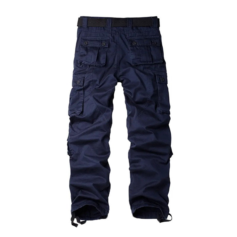 Herre bomull Kamuflasje Cargo bukser Rette ben Løse fritidsbukser Wear Wear Wear Bukser Herre_voghion.com