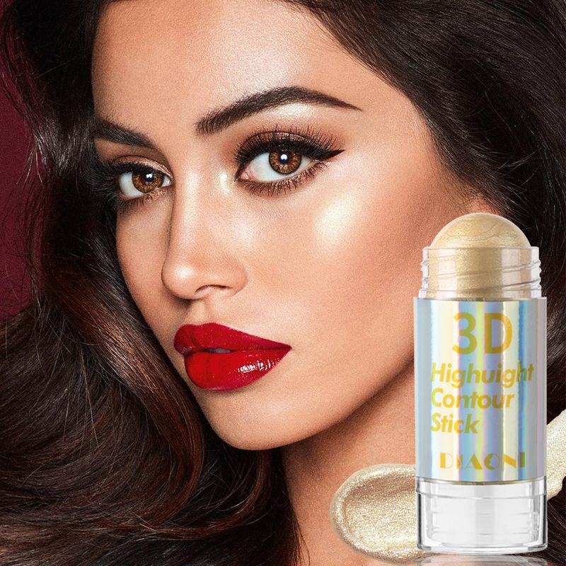 Bronzer & Highlighter Multifunktionaler Konturstift Zum Modifizieren des Kontur-Highlight-Sticks Zum Abdecken von Augenringen Akne-Highlight-Make-up-Stick_voghion.com