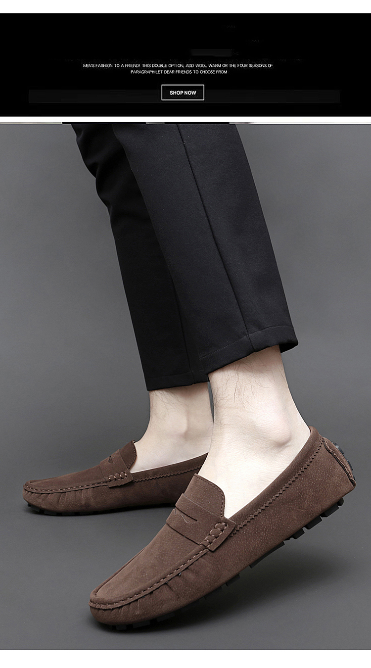 Halbschuhe Herren Handgefertigt Leder Blau Casual Driving Flats Slip-On Boot Übergröße 47 48 Faule Schuhe_voghion.com