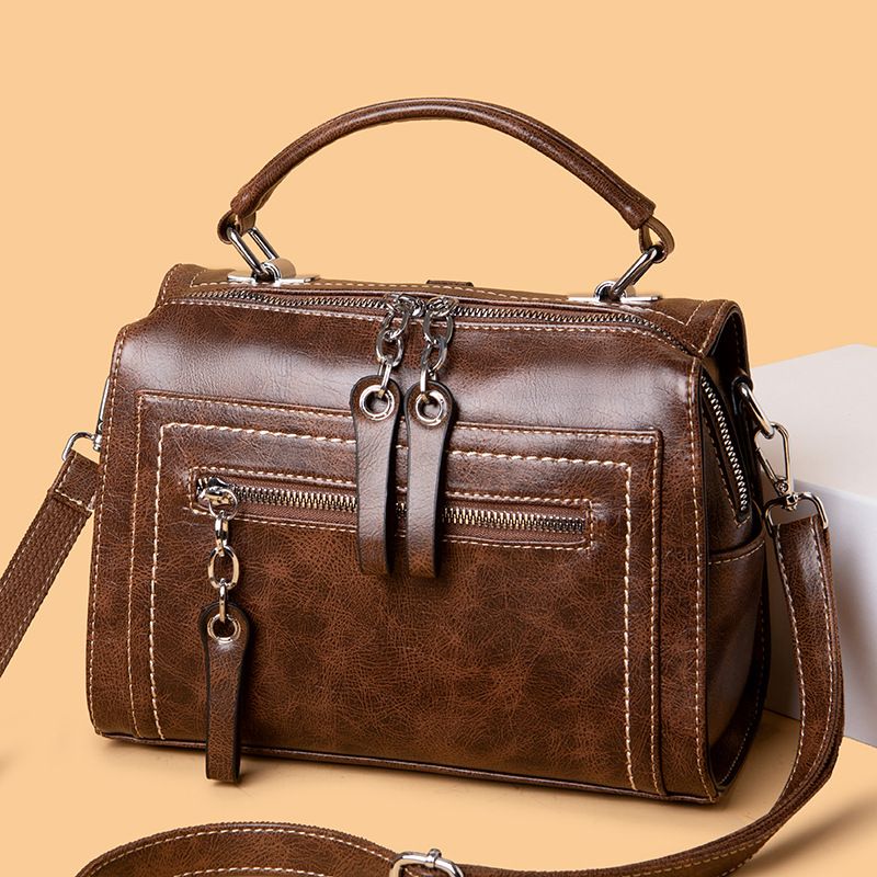 Nuovo stile borsa a tracolla da donna, grande capacità, zaino multiuso, doppia spalla, borsa alla moda_voghion.com