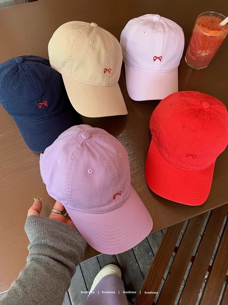 Cappellino da baseball sportivo tridimensionale per bambini, estivo, versione coreana, versatile, con grande circonferenza della testa, con fiocco ricamato, cappello da sole per esterni_voghion.com
