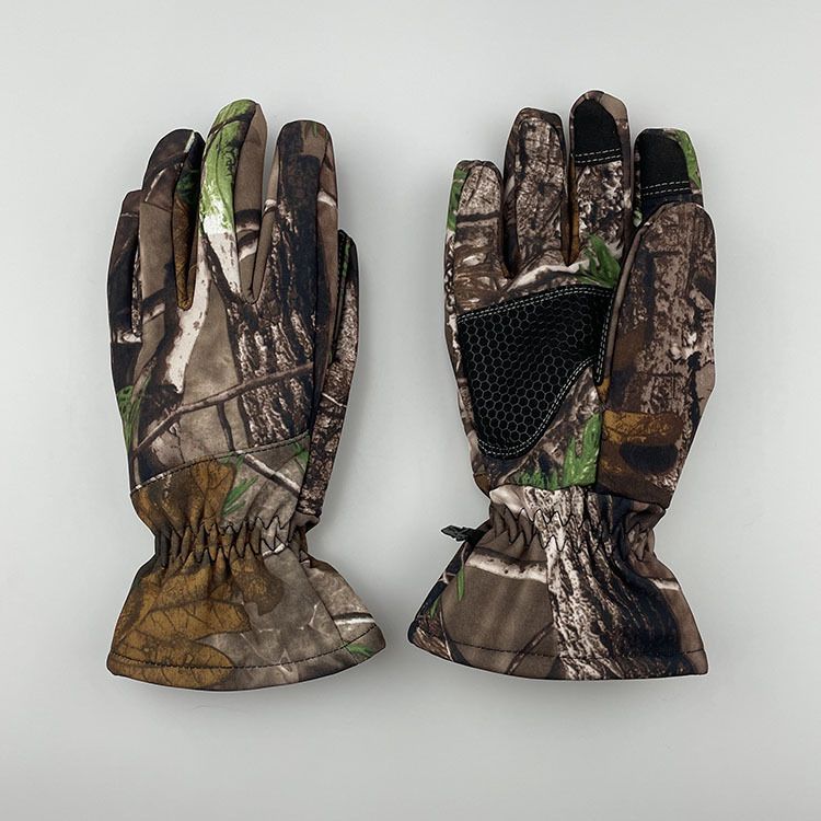 Windproof and waterproof skiing gloves, autumn and winter with plush and thickened touch screen, motorcycle riding gloves_voghion.com