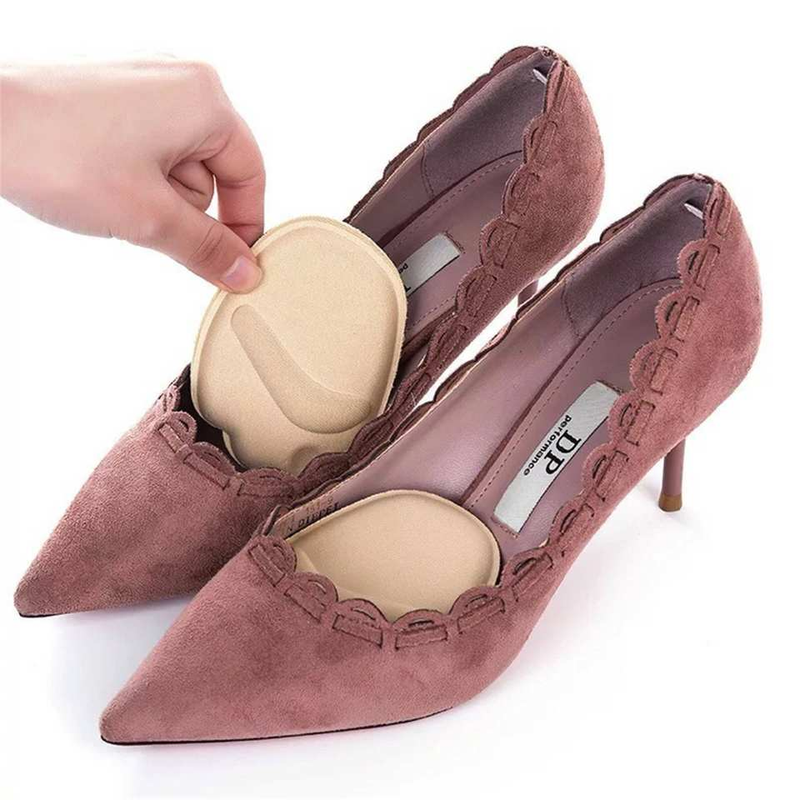 2pairs Frauen Halb High Heels Pads Zurück Aufkleber Memory Foam Schmerzen Relief Einlegesohlen Anti-slip Schuheinlagen Pad ferse Schutz_voghion.com