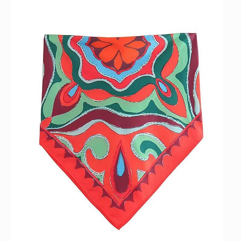 Dammekleeder Modesch Summer nei positionéierend gedréckte Hosenträger Tube Top + drapéierend wäitbeen Hosenkostüm 8VS9392_voghion.com