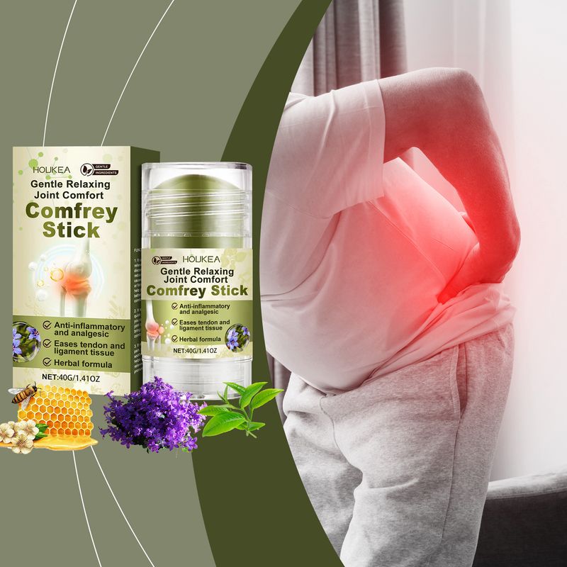 Joint Care: Purple Grass Stick para cuidados suaves e nutrição de articulações, cotovelos e joelhos. Aplicação diária do Care Stick_voghion.com