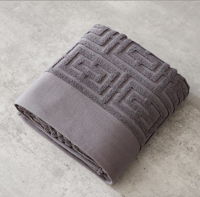 Set di asciugamani in cotone premium a 32 strati - Asciugamani da bagno e viso ultra morbidi, ad asciugatura rapida, di qualità alberghiera per casa, viaggio e spa (bianco/blu/grigio, 35x75 cm e 70x140 cm)_voghion.com