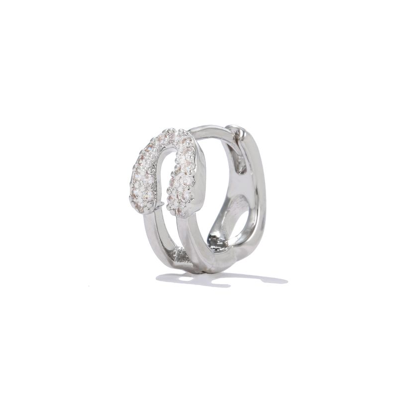 Orecchini da donna versatili e alla moda, con clip in zircone pavé, orecchini placcati in oro K, leggeri, lussuosi e di alta qualità._voghion.com