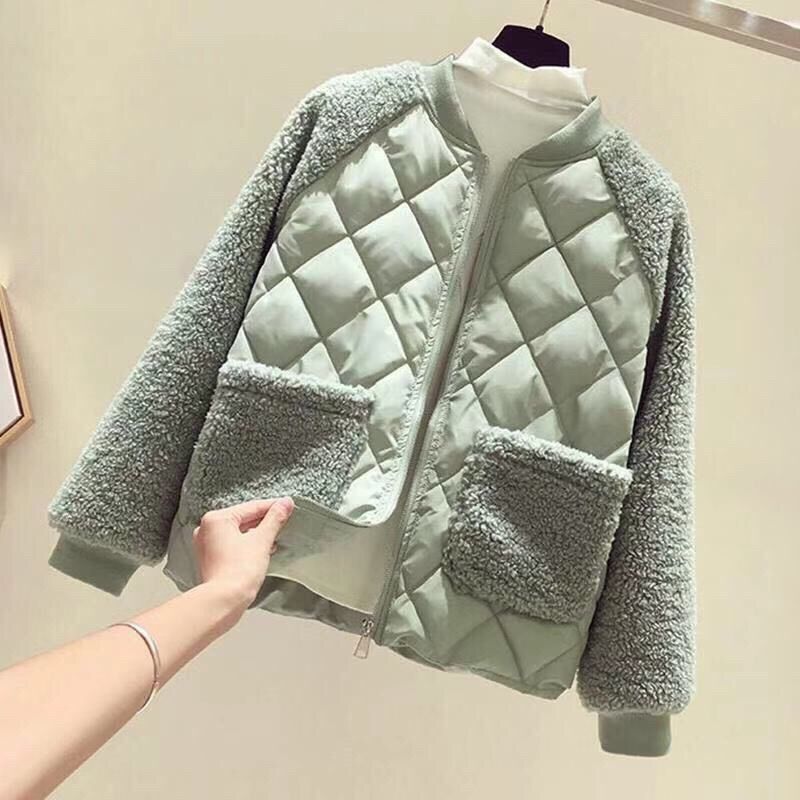 Plus Size Winter Puffer Vest – Thickened Polyester Fill, Cropped Sleeveless Design, Fashionable Outerwear With Collar (White/ M-6XL)_voghion.com