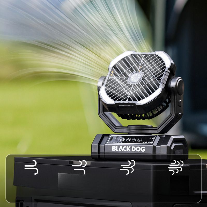 Blackdog Outdoor Desktop Mini Fan Cooling Small Tactical New Portable Camping Light Rechargeable_voghion.com