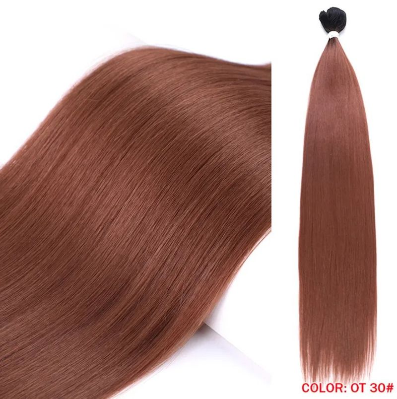 Extension per capelli Parrucche Rebecca parrucca parrucca capelli lisci ultra lunghi fibra chimica capelli tenda parrucche_voghion.com