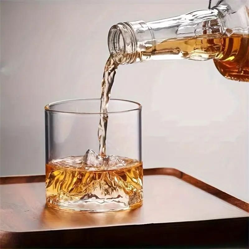 180/300ml Whiskey Glasses Mount Japanese Whiskey Glasses Fuji-Mount Drinking Glass Mountain Water Glass Drinking Glass Mug Cup_voghion.com