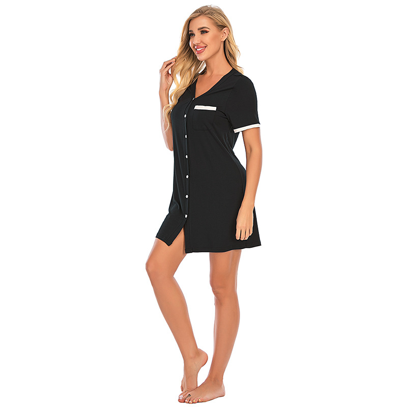 Indumenti da notte da donna Camicia da notte loungewear Camicia da notte sexy casual comoda e fresca_voghion.com