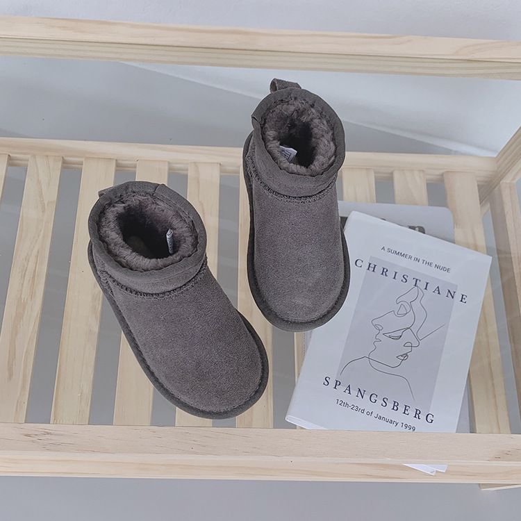 Scarpe per bambini Ragazzi Ragazze Ultra Mini Stivali invernali per bambini Piccoli Stivali da neve caldi alla caviglia morbidi e spessi in pelliccia per bambini Bassi_voghion.com
