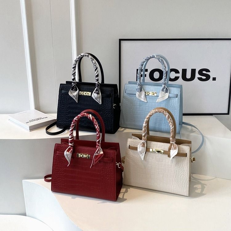 Borsa a mano minimalista, versatile ed elegante, da portare sottobraccio, di alta qualità, a tracolla singola, con motivo in pietra, per ragazze_voghion.com