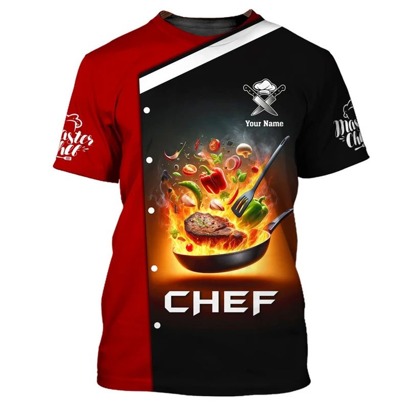 T-shirt respirant à manches courtes et col rond avec nom imprimé en 3D, style Harajuku, modèle 2025_voghion.com
