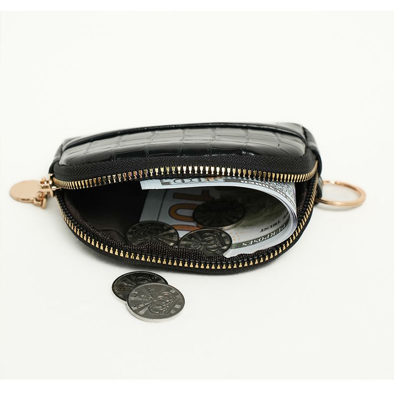 Portachiavi con motivo in pietra alla moda, piccola borsa da strada, portamonete, mini borsa a conchiglia, portamonete per studenti_voghion.com