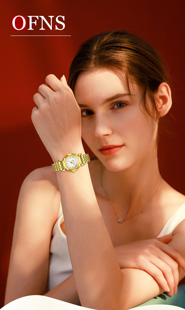 Orologio classico da donna con numeri romani - Cinturino in acciaio inossidabile, quadrante rotondo minimalista, impermeabile ed elegante, piccolo orologio rotondo retrò di lusso leggero_voghion.com