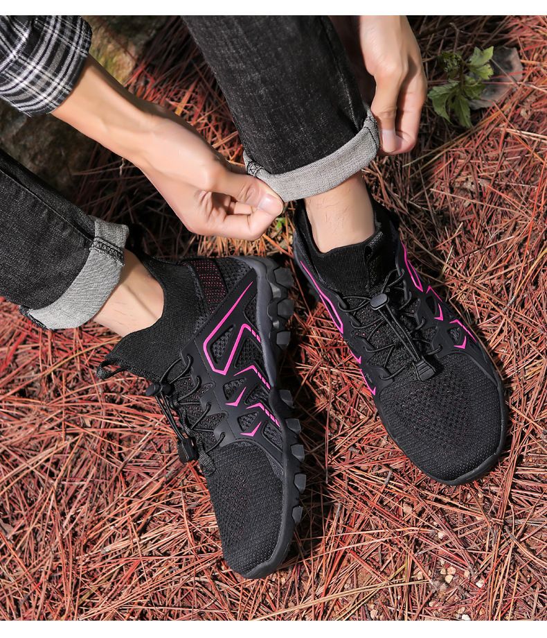 Nieuwe sport outdoor ademende wandelschoenen heren en dames wandelschoenen hoge top casual reisschoenen buitenlandse handel ademend antislip_voghion.com