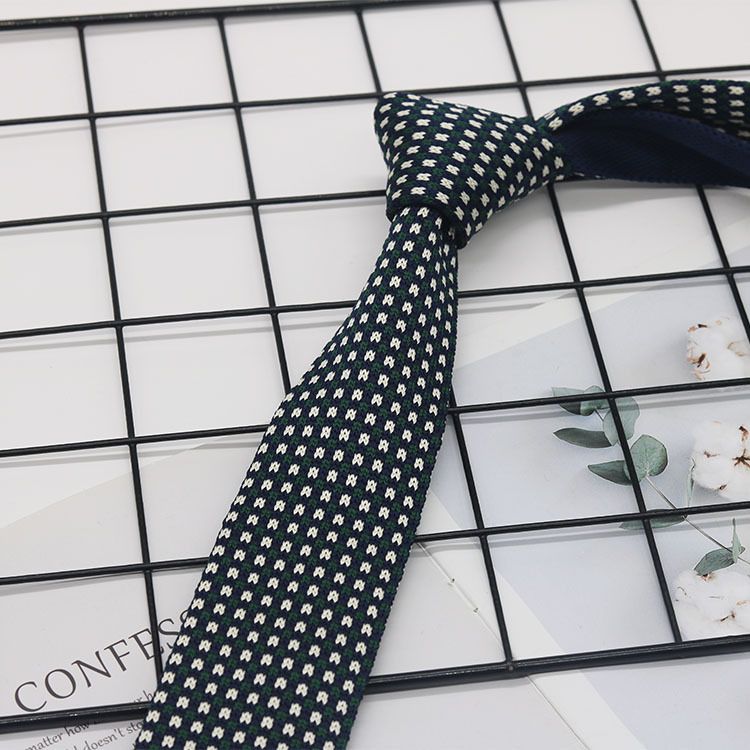 Cravatta alla moda con testa piatta per uomo, in lana lavorata a maglia, stile college britannico, casual, a quadri colorati da 6 cm, unisex_voghion.com