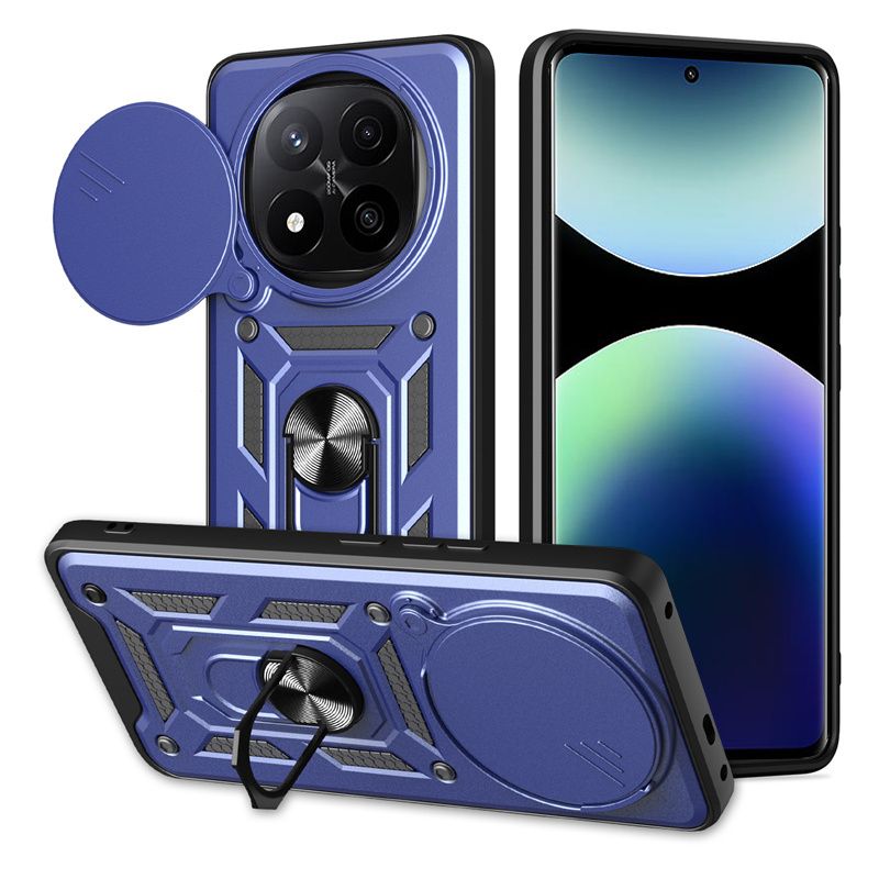 Custodia magnetica per Xiaomi Note 14 13 12 11 10 9 Pro Plus 5G 12S con protezione per obiettivo della fotocamera scorrevole e Redmi 14C 13C 12C._voghion.com