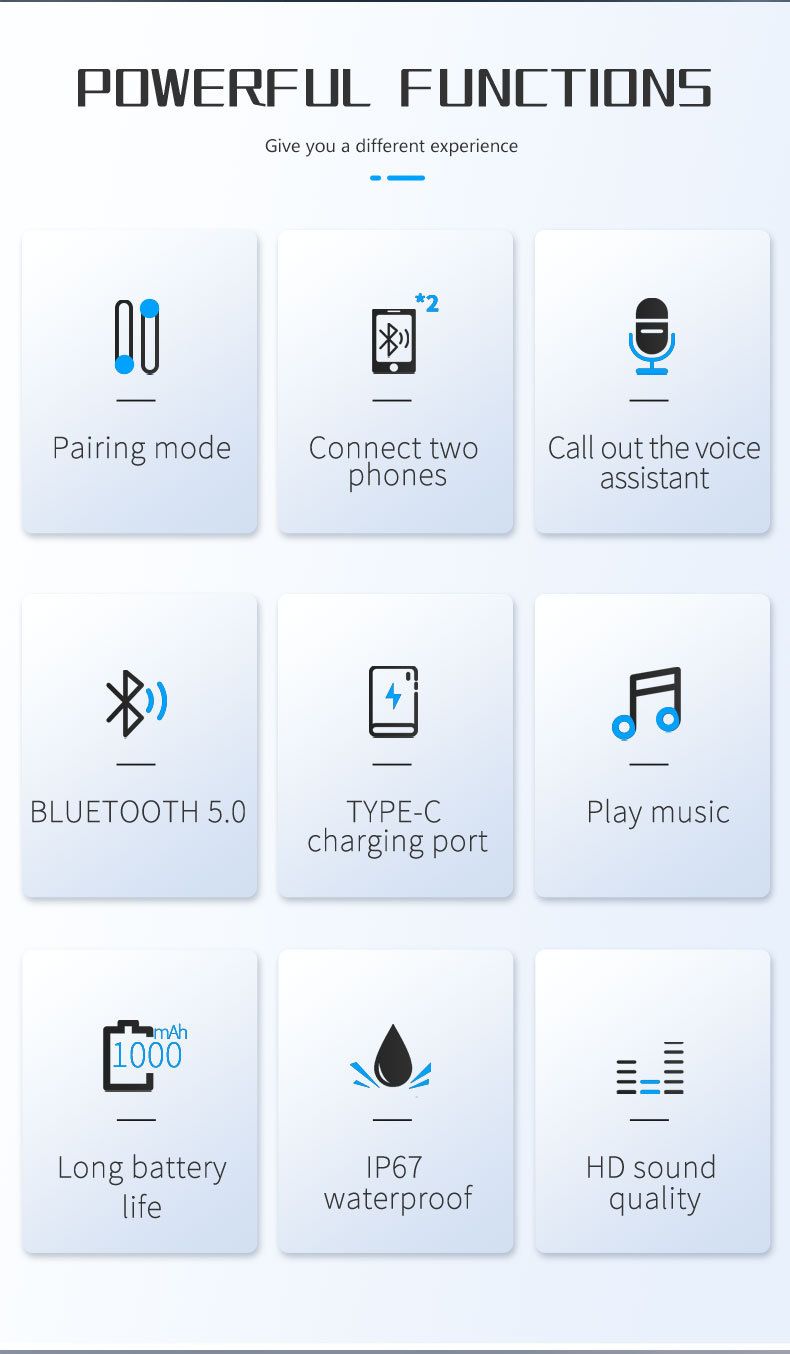 Wielofunkcyjny zestaw słuchawkowy Bluetooth do kasku motocyklowego w wersji 5.0, o czystej jakości dźwięku i długim czasie czuwania Bluetooth_voghion.com