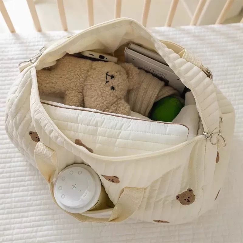 Nuovo stile mamma bambino Yansew grande capacità coperta bambina plissettata borsa portaoggetti, vestiti pieghevole sacchetto antipolvere_voghion.com