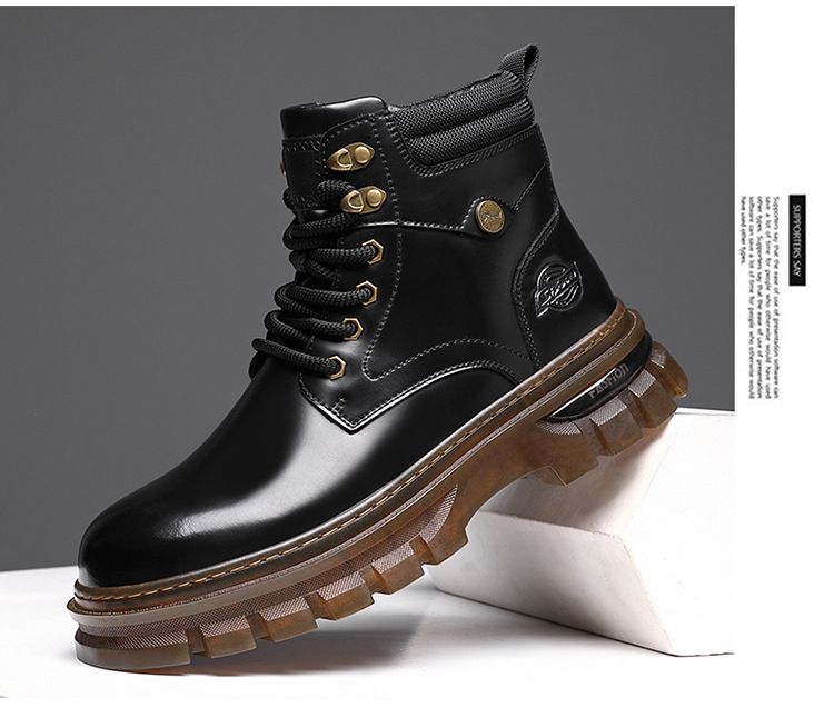 Britische Retro Leder Plattform für Mode Casual Arbeit Schuhe Männlich Herbst Winter Neue Designer Stiefeletten Männer_voghion.com