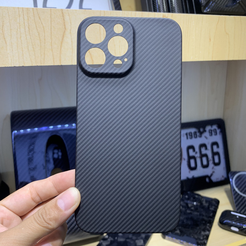 Suitable For Iphone 15 Promax Phone IPhone 13 Aramid Carbon Kevlar Fiber Lightweight Protective Case_voghion.com