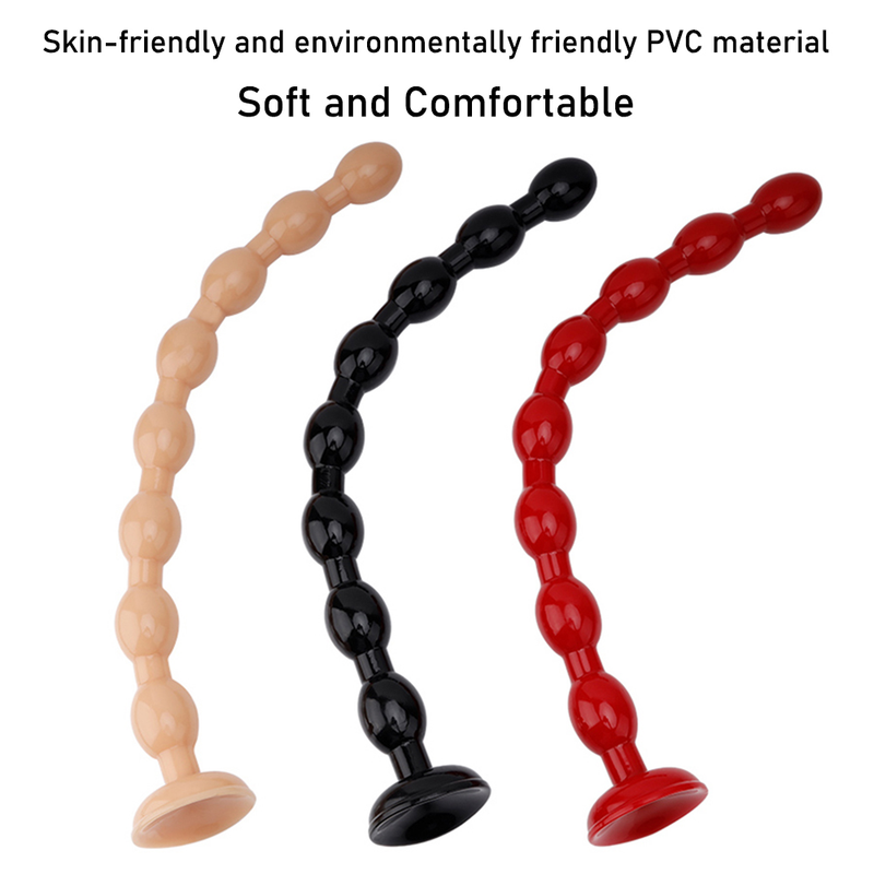 Zoll Überlänge 19,68 Runde Perlen Anal Plug Dildos Soft Anal Dilator Sexspielzeug zur Stimulation eines_voghion.com