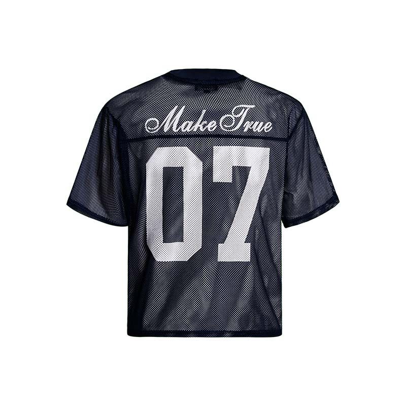 T-shirt ample à manches courtes pour homme, style sportif, imprimé lettres et chiffres, tendance et été_voghion.com