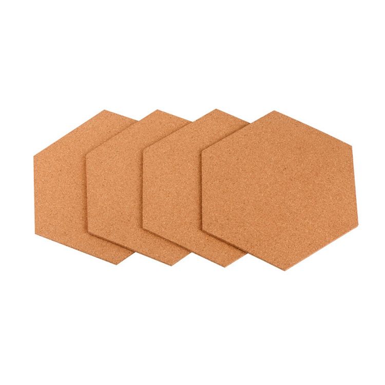 Cork board Photo Wall kindergarten self-adhesive Cork background wall board work display board hexagonal cork board_voghion.com